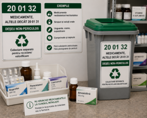 Codul de deșeu 20 01 32 – medicamente, altele decât 20 01 31